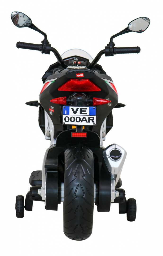 Elektrinis motociklas Aprilia Tuono V4, juodas