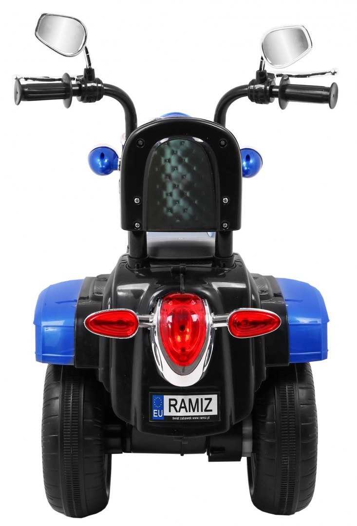Elektrinis triratis motociklas Chopper NightBike, mėlynas