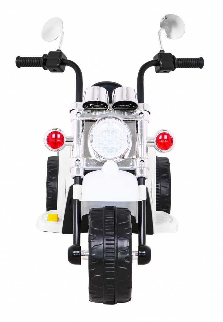 Elektrinis motociklas Hot Chopper, baltas
