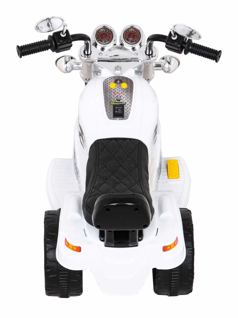 Elektrinis motociklas Hot Chopper, baltas