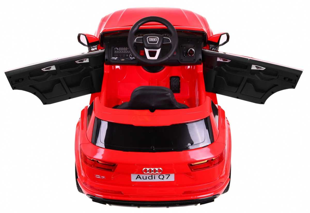 Vaikiškas elektromobilis Audi Q7, raudonas