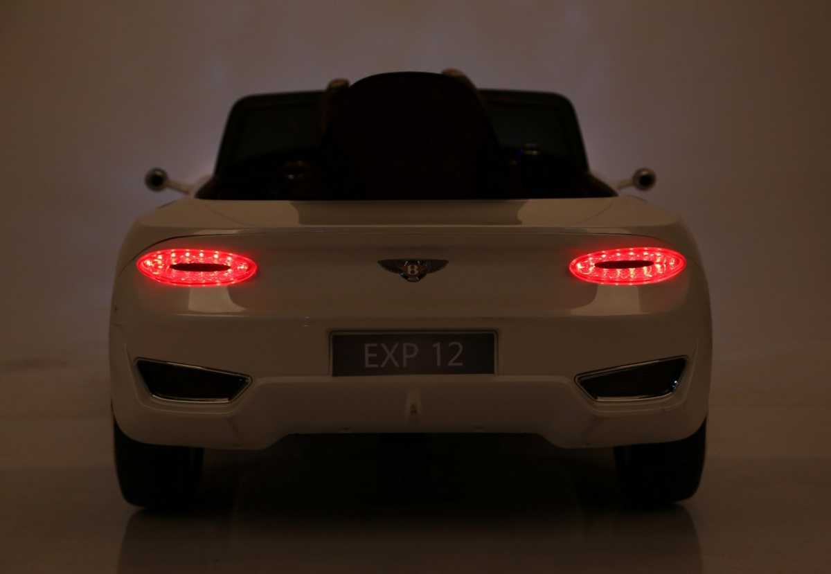 Vaikiškas elektromobilis Bentley EXP12, baltas
