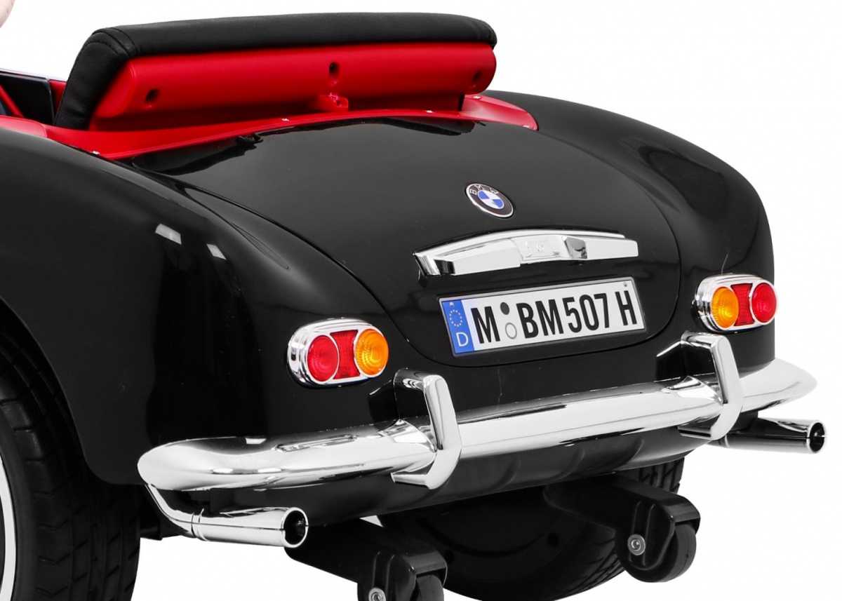 Vienvietis elektromobilis BMW 507 Retro, juodas