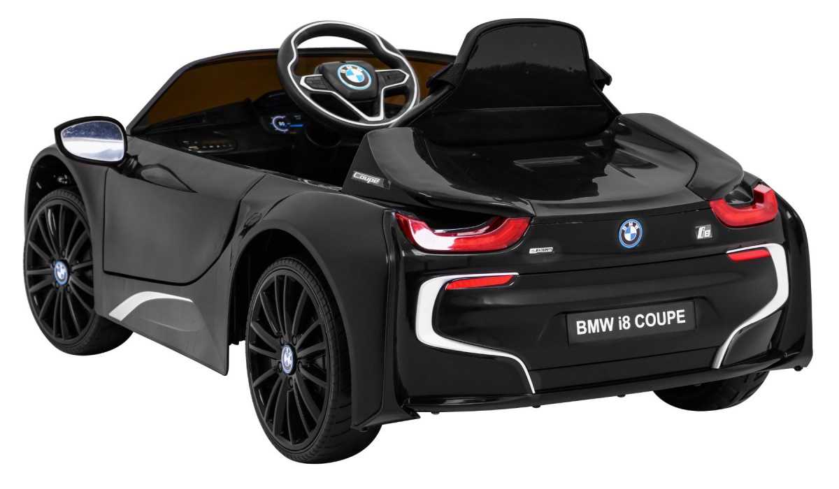 Vienvietis elektromobilis BMW I8 LIFT, juodas