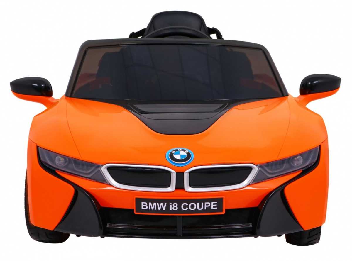 Vaikiškas elektomobilis BMW I8, oranžinis