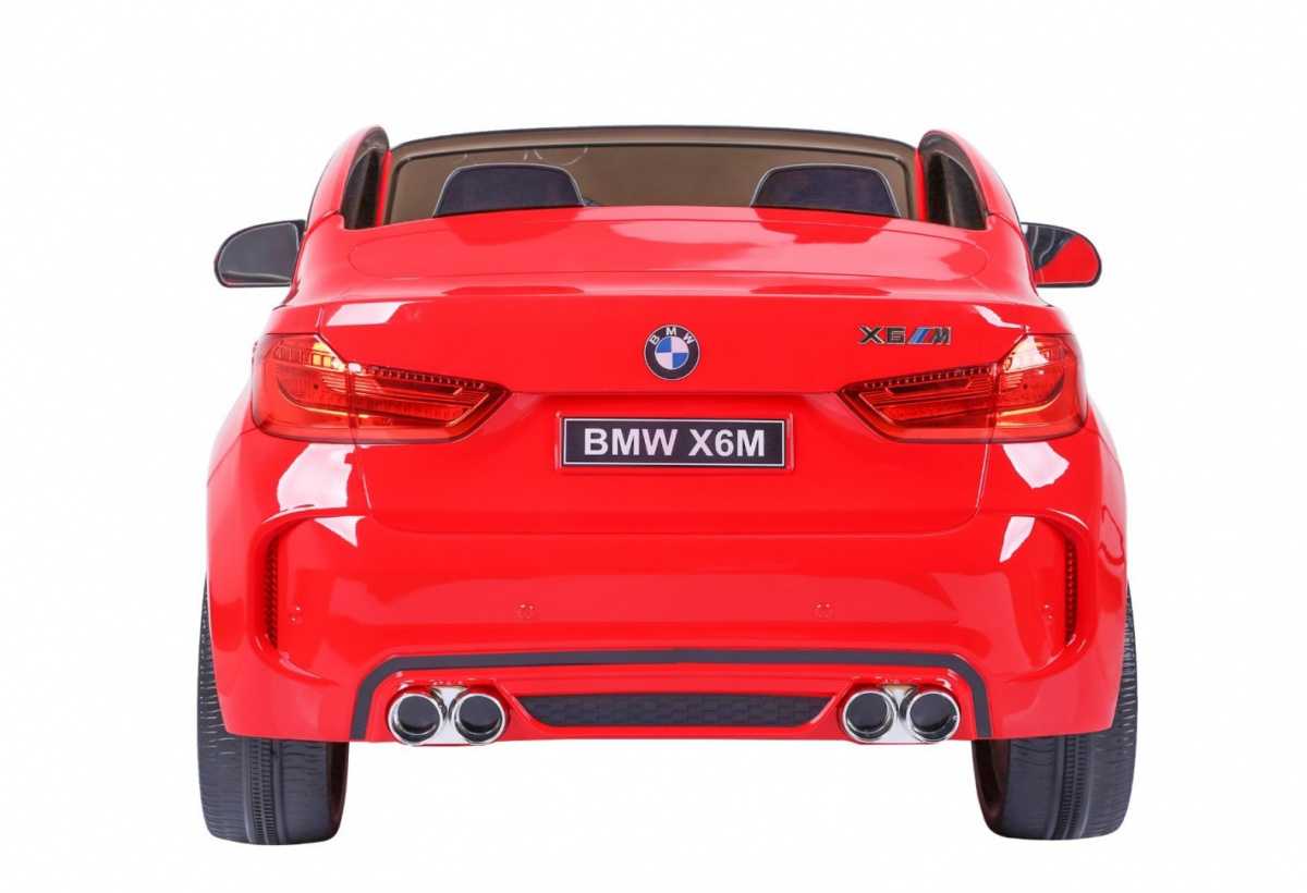 Dvivietis elektromobilis BMW X6M XXL, raudonas 