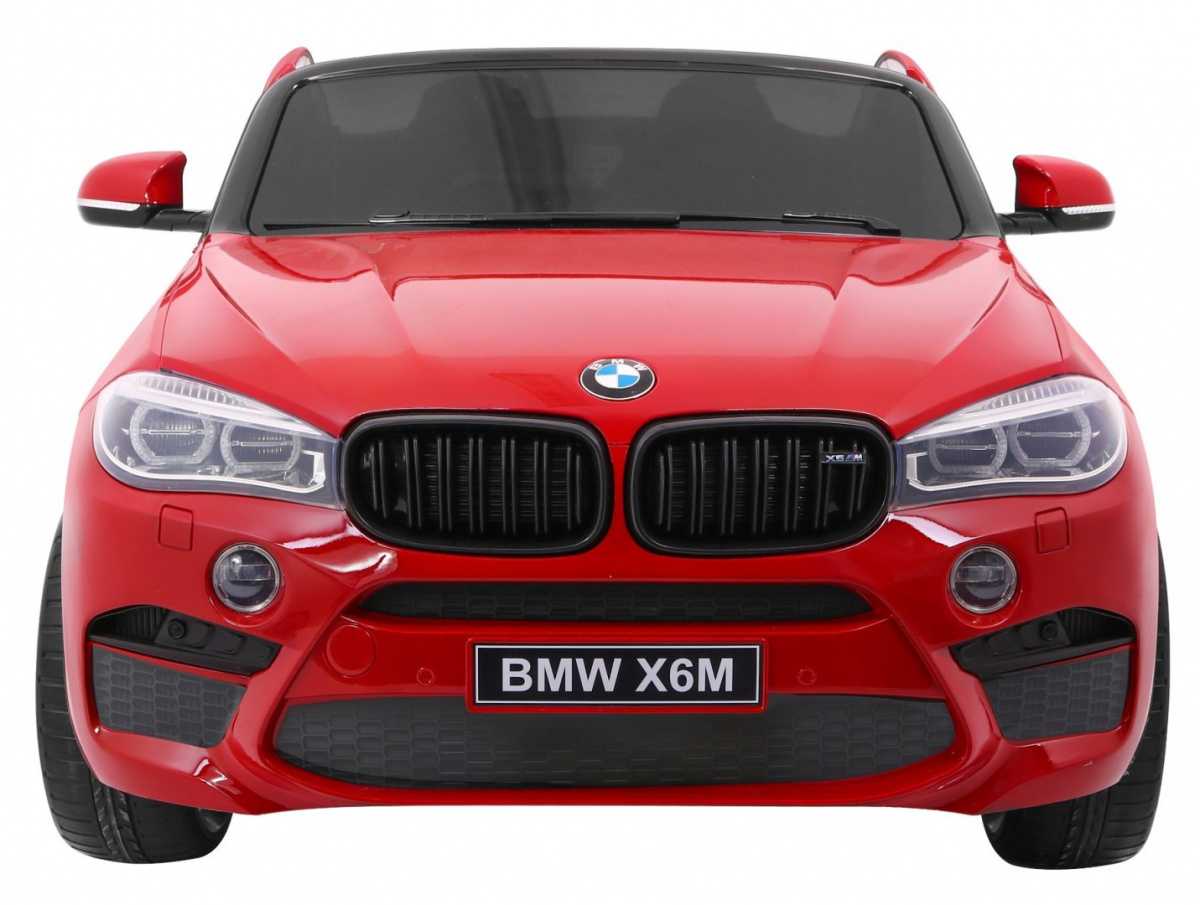 Vaikiškas dvivietis elektromobilis BMW X6M XXL, raudonas lakuotas