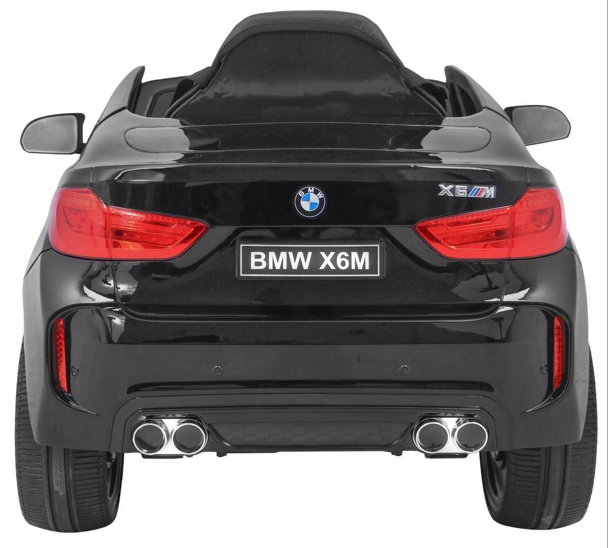 Vaikiškas elektromobilis BMW X6M, juodas lakuotas