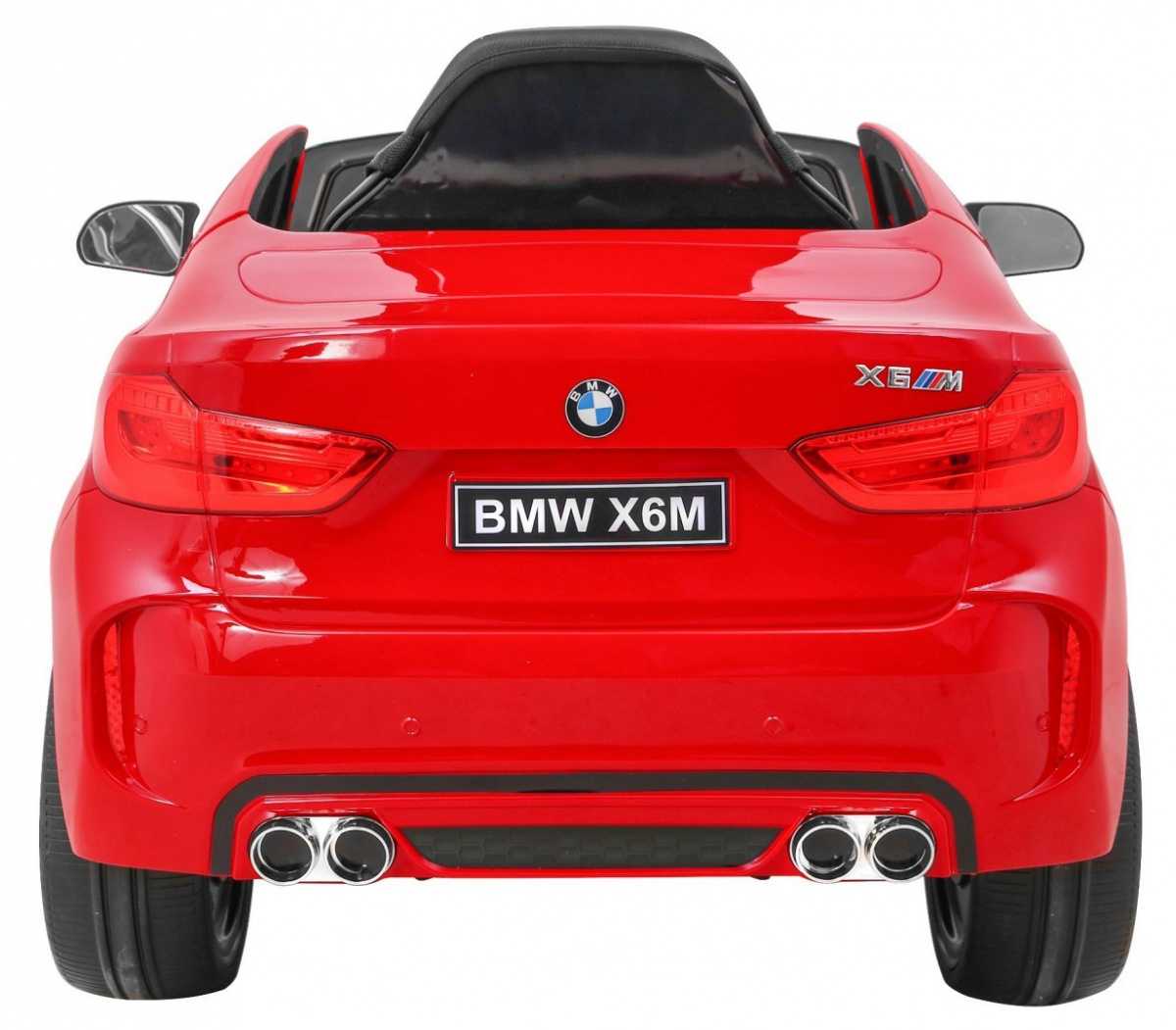 Vaikiškas elektromobilis BMW X6M, raudonas lakuotas