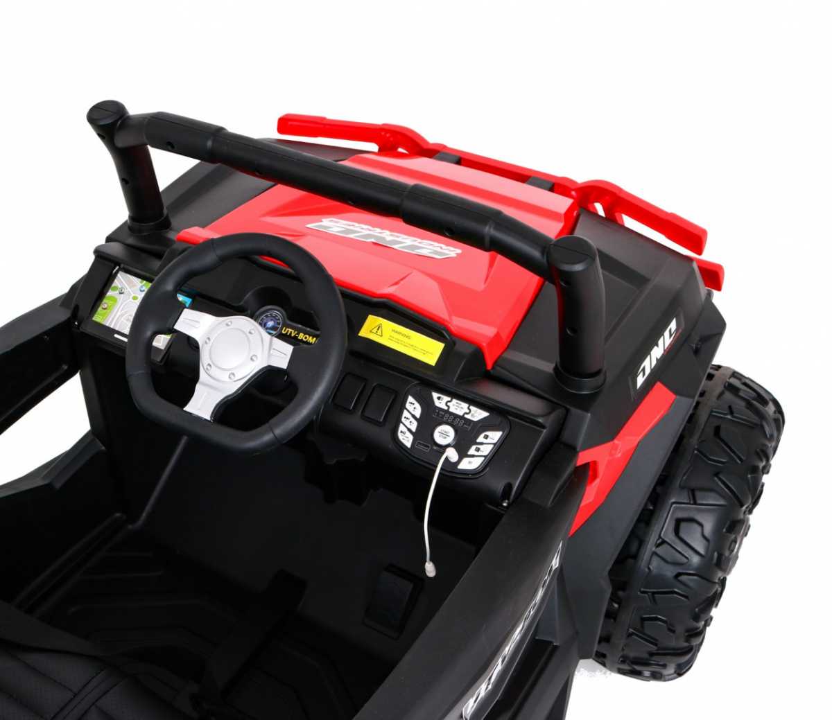 Elektromobilis Buggy Racer 4x4, raudonas