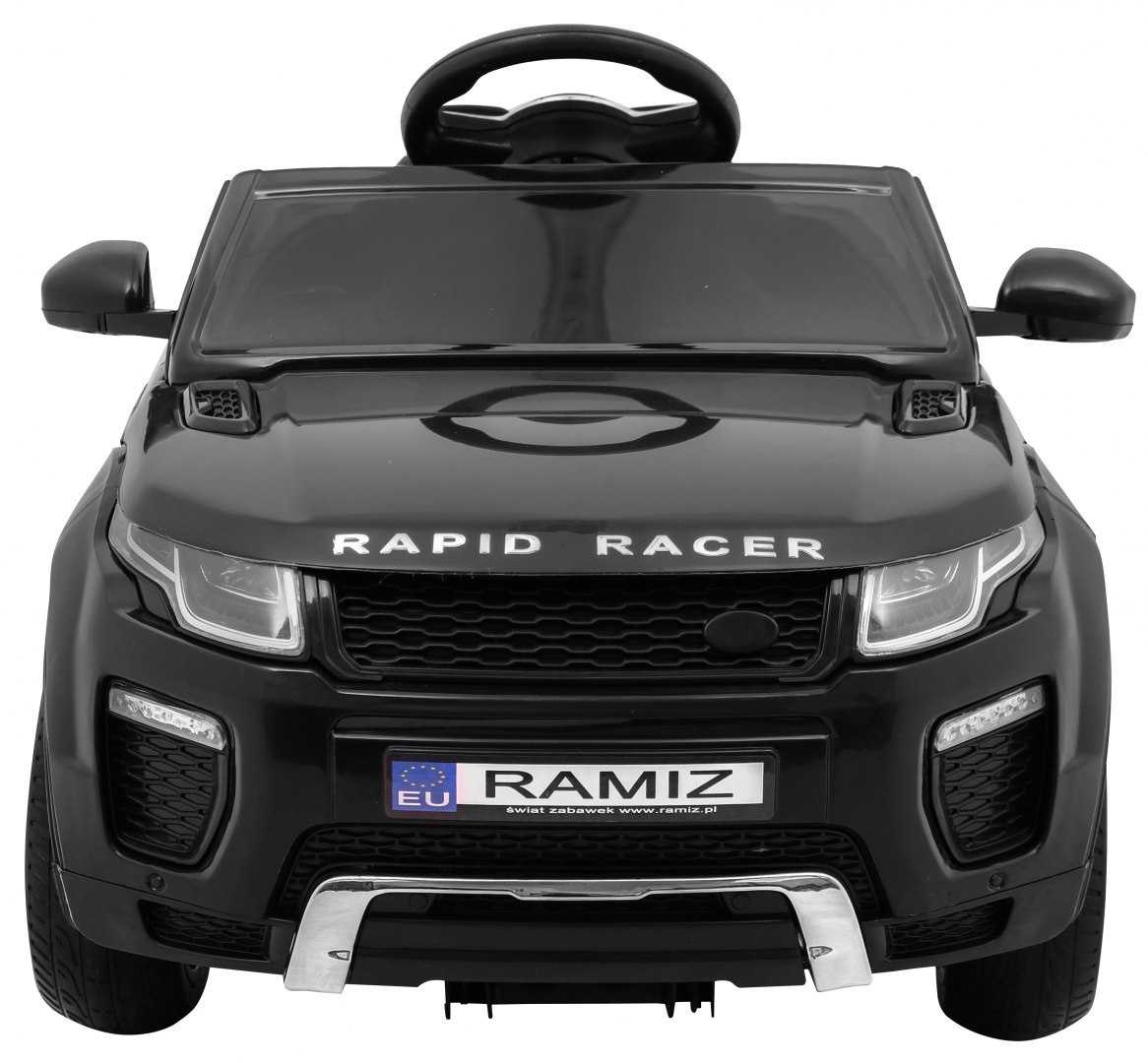 Vienvietis elektromobilis Rapid Racer, juodas