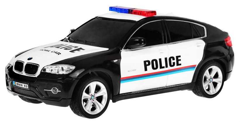 Nuotoliniu būdu valdomas policijos automobilis BMW X6, juodas
