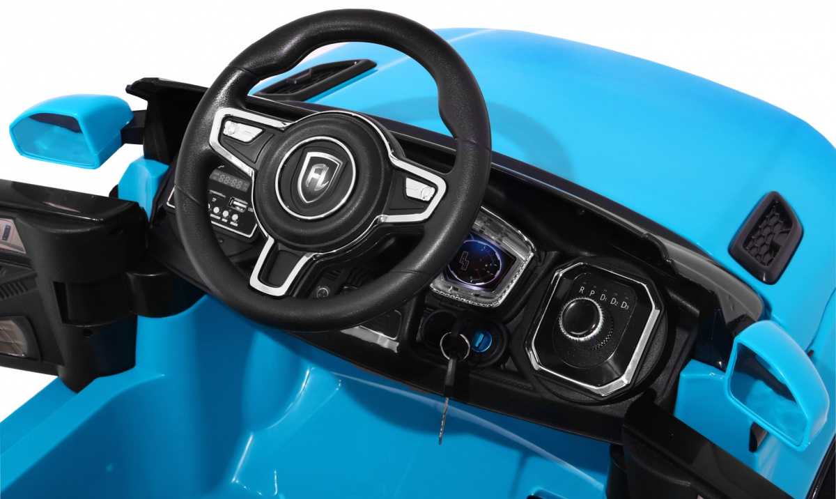 Vienvietis elektromobilis Rapid Racer, mėlynas