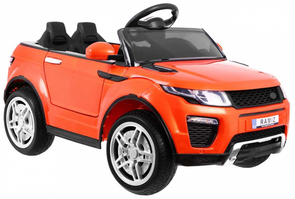 Vienvietis elektromobilis Rapid Racer, oranžinis