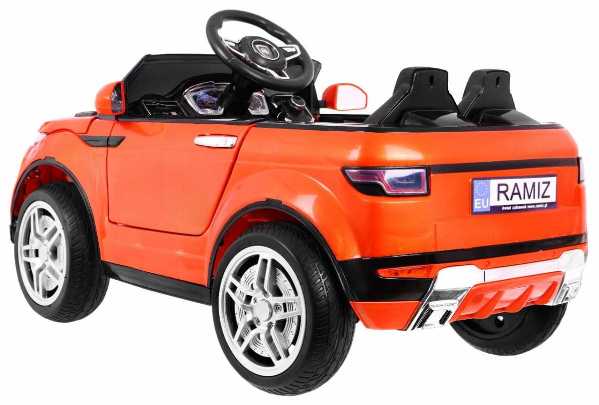 Vienvietis elektromobilis Rapid Racer, oranžinis