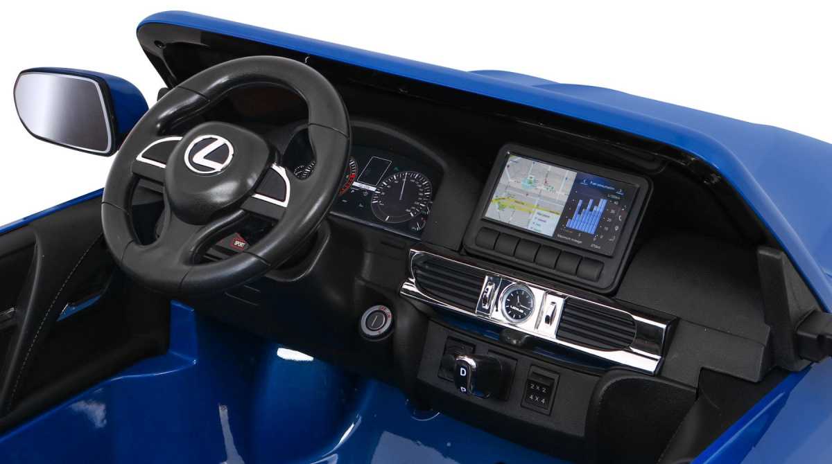 Vaikiškas elektromobilis Lexus LX570, mėlynas lakuotas