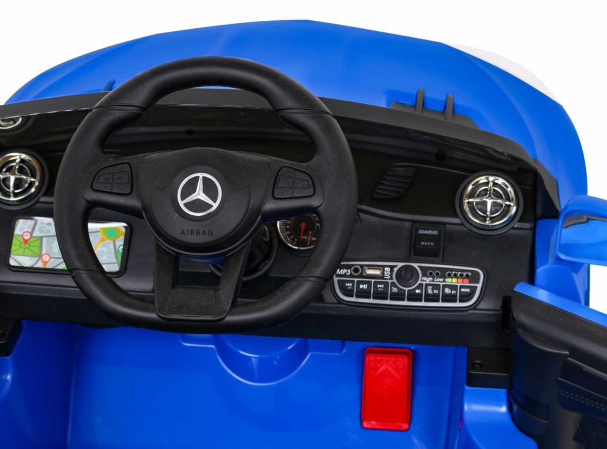 Vienvietis elektromobilis Mercedes Benz AMG SL65 S, mėlynas