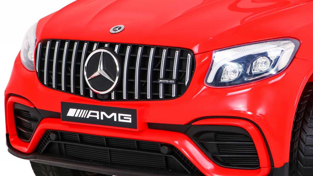 Vienvietis elektromobilis Mercedes Benz GLC63S, raudonas