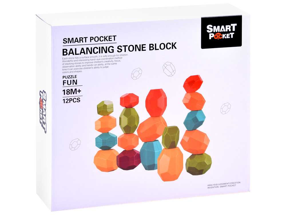 Balansinių akmenėlių rinkinys Smart Pocket, 12 vnt.