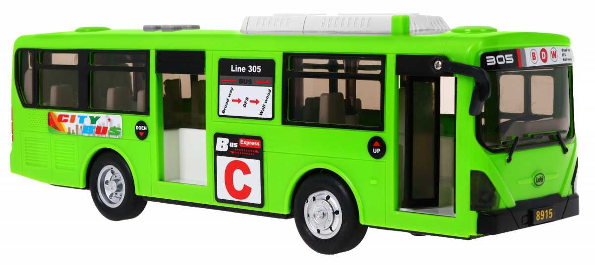 Žaislinis mokyklinis autobusas Gimbus, žalias
