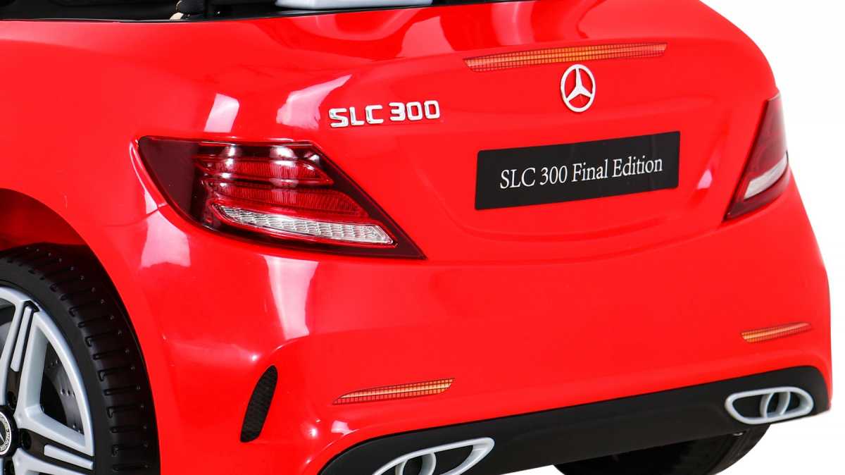 Vienvietis elektromobilis Mercedes BENZ SLC300, raudonas