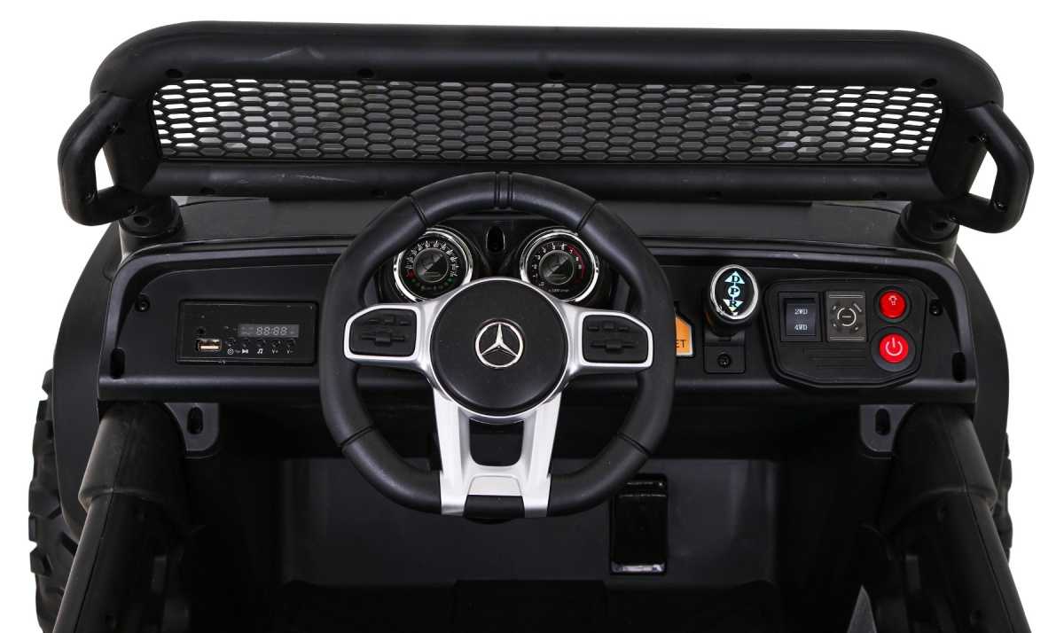 Vienvietis elektromobilis Mercedes Benz Unimog, kamufliažinis