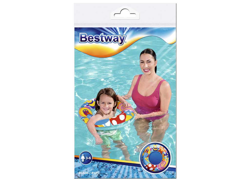 Pripučiamas plaukimo ratas - Bestway, 56cm, A