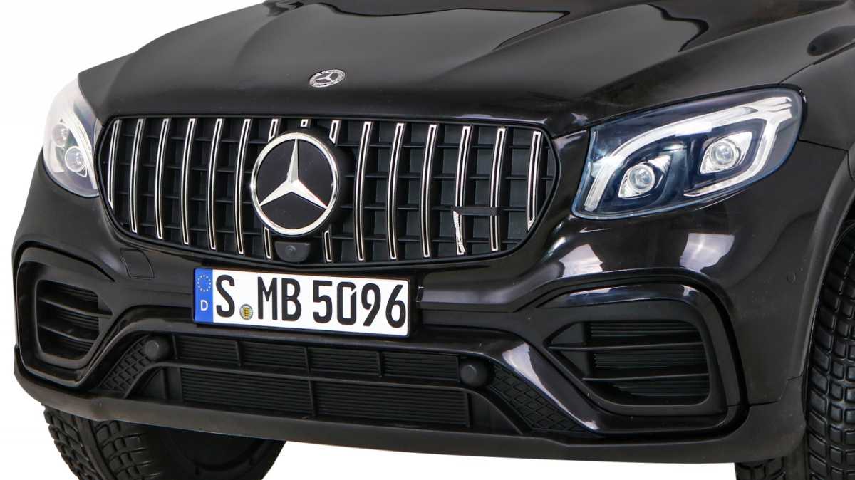 Dvivietis elektromobilis Mercedes GLC 63S, juodas