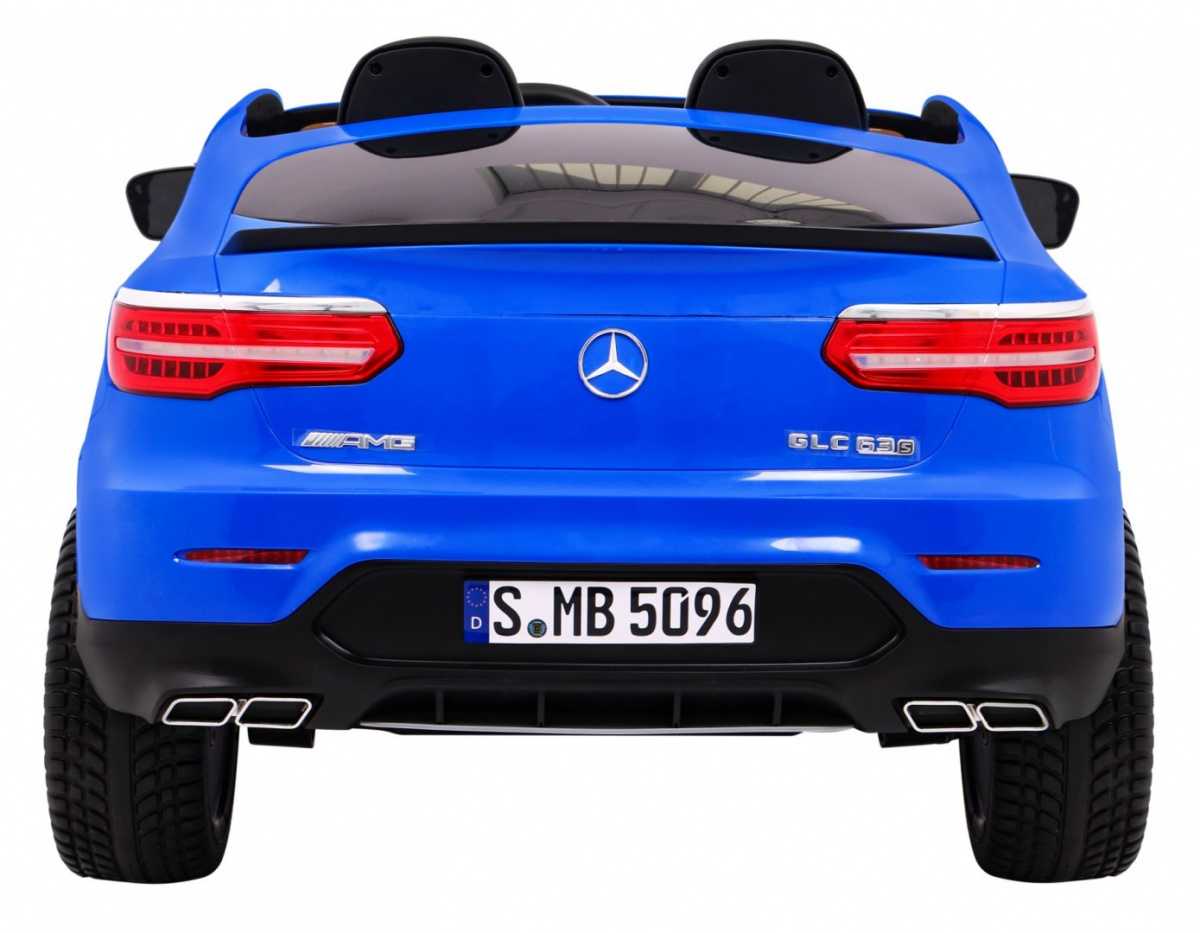 Dvivietis elektromobilis Mercedes GLC 63S, mėlynas