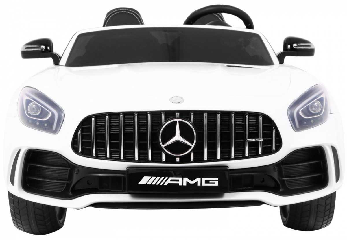 Dvivietis elektromobilis Mercedes-Benz GT R 4x4, baltas lakuotas