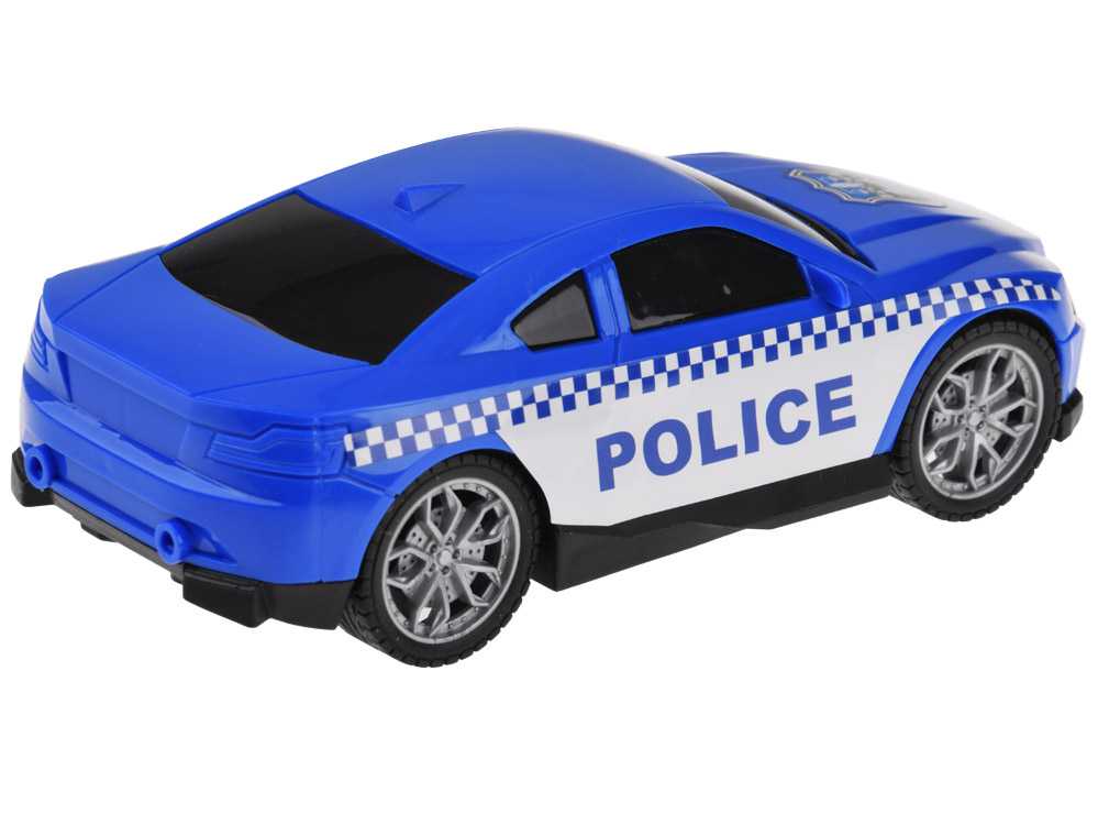 Policijos transporto priemonių rinkinys su šviesos ir garso efektais