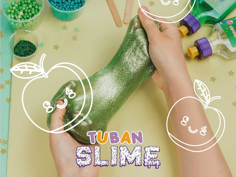 Kūrybinis rinkinys - TUBAN 'S SUPER SLIME, žalias