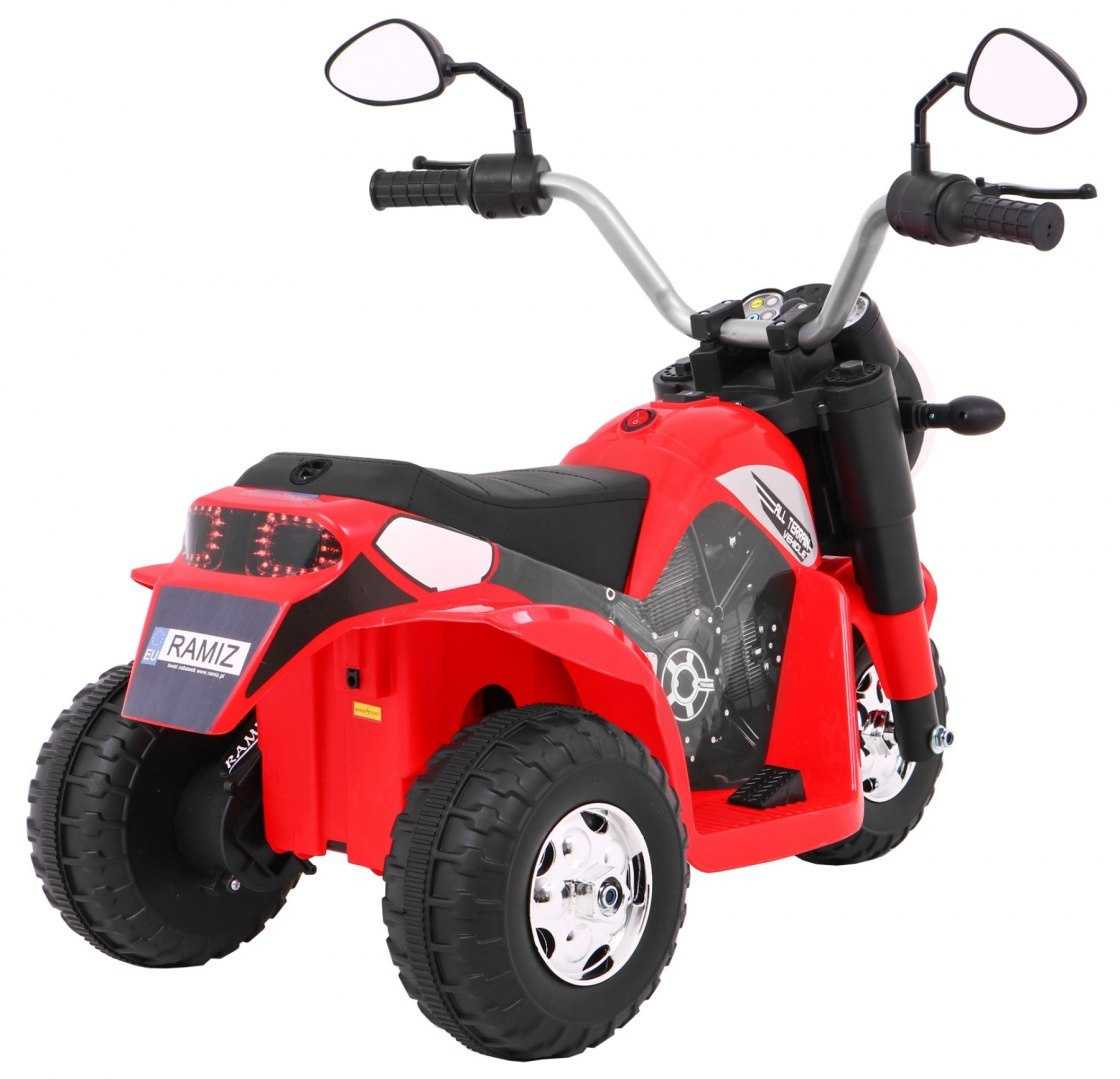 Elektrinis triratis motociklas Minibike, raudonas