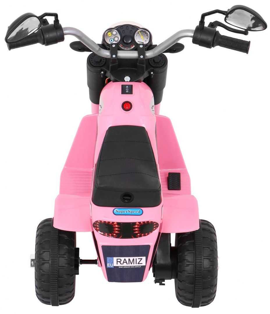 Elektrinis motociklas MiniBike, rožinis