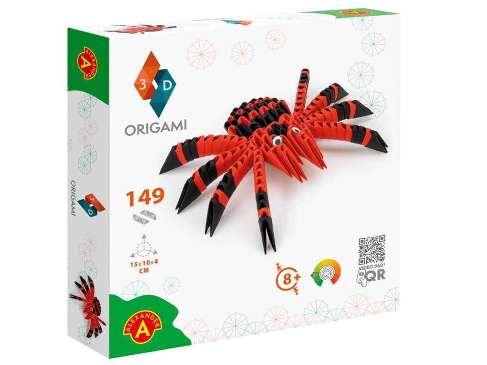  Alexander 3D origami kūrybinis rinkinys, voras