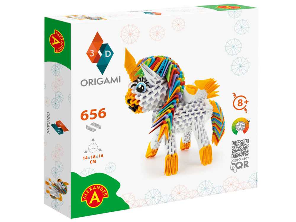  Alexander 3D origami kūrybinis rinkinys, Vienaragis