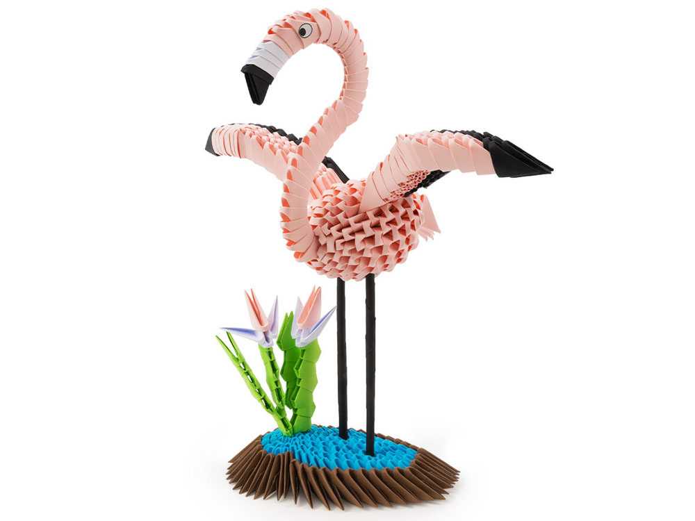  Alexander 3D origami kūrybinis rinkinys, flamingas