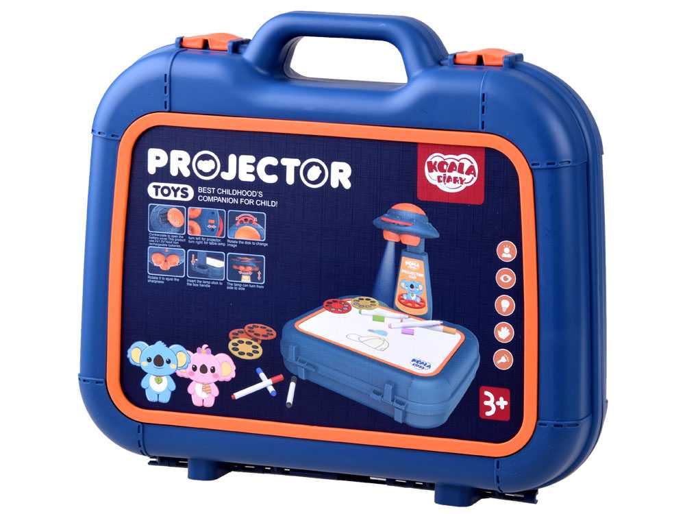Kūrybinis projektorius lagamine, mėlynas