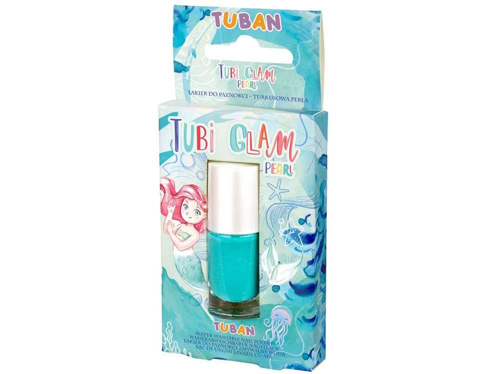 Vaikiškas nagų lakas Tubi Glam Pearl, turkio spalvos