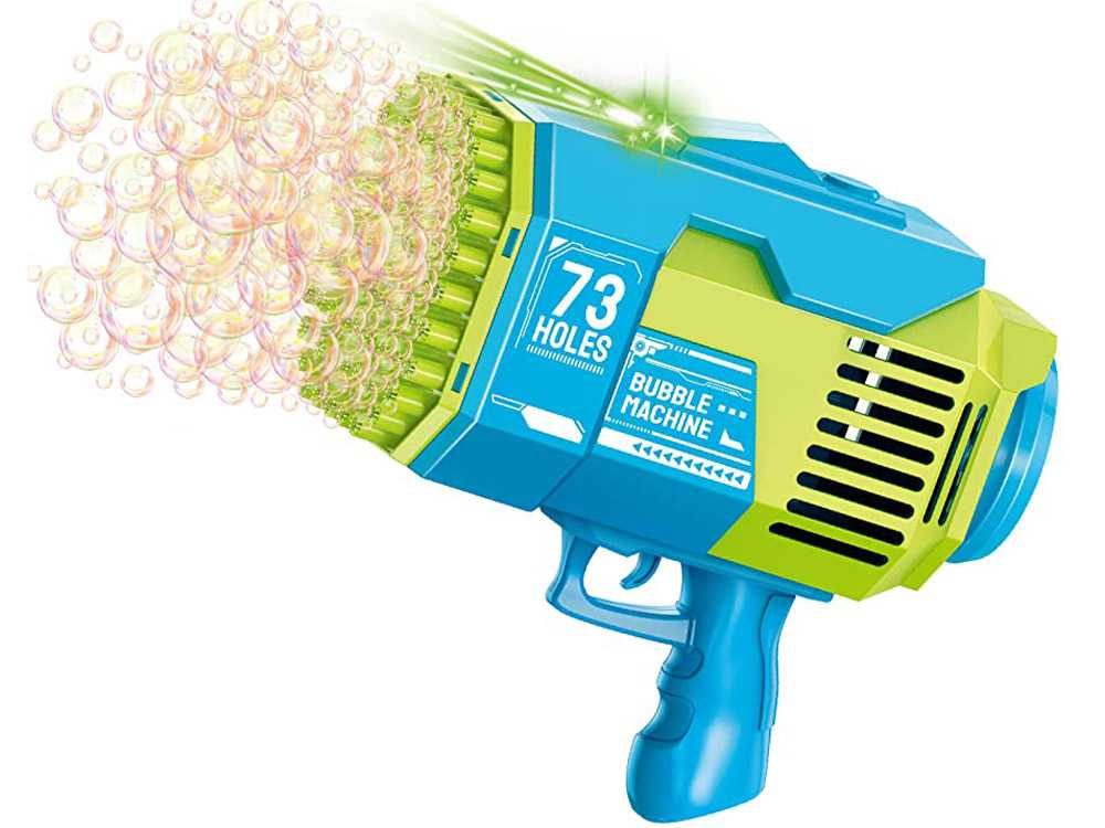 Bazooka muilo burbulų pistoletas žaislas, žalias