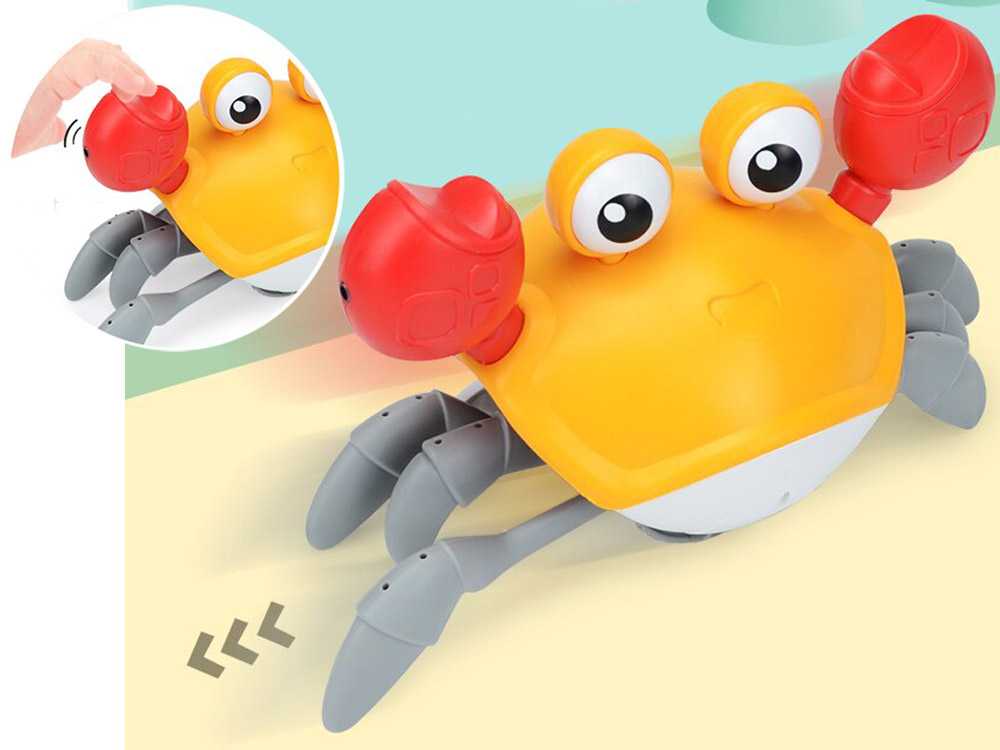 Ropojantis žaislas, bėgantis krabas