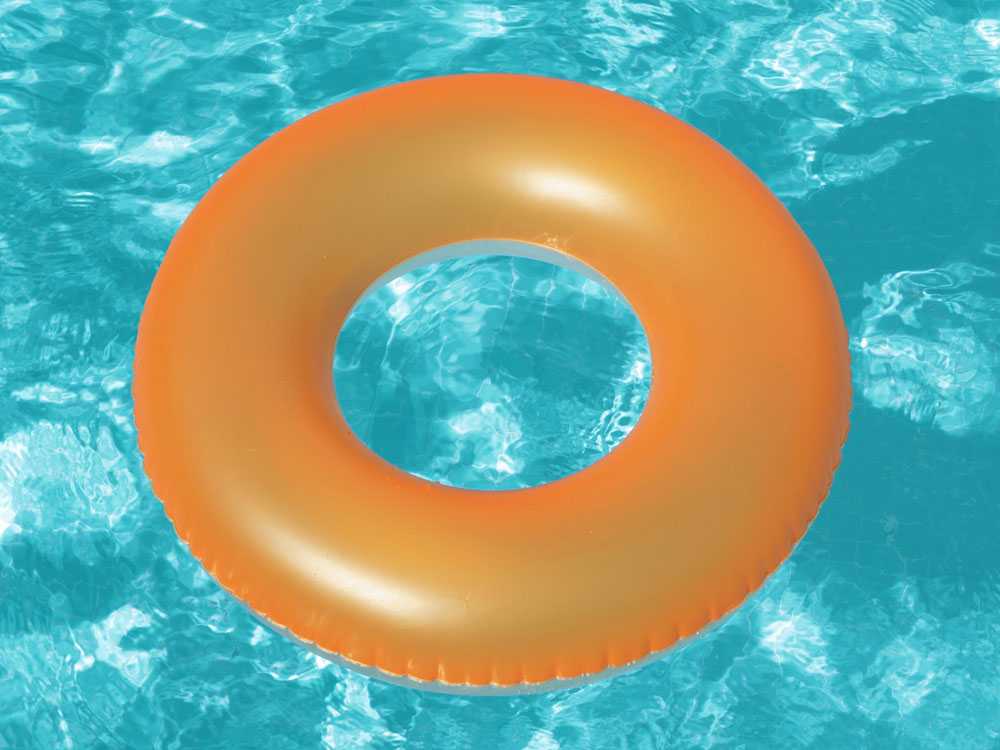 Pripučiamas plaukimo ratas Bestway, 76cm, oranžinis