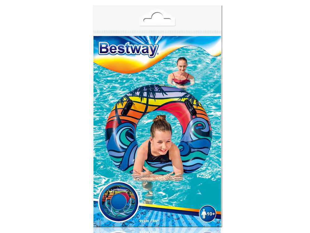 Pripučiamas plaukimo ratas Bestway, 91cm, B