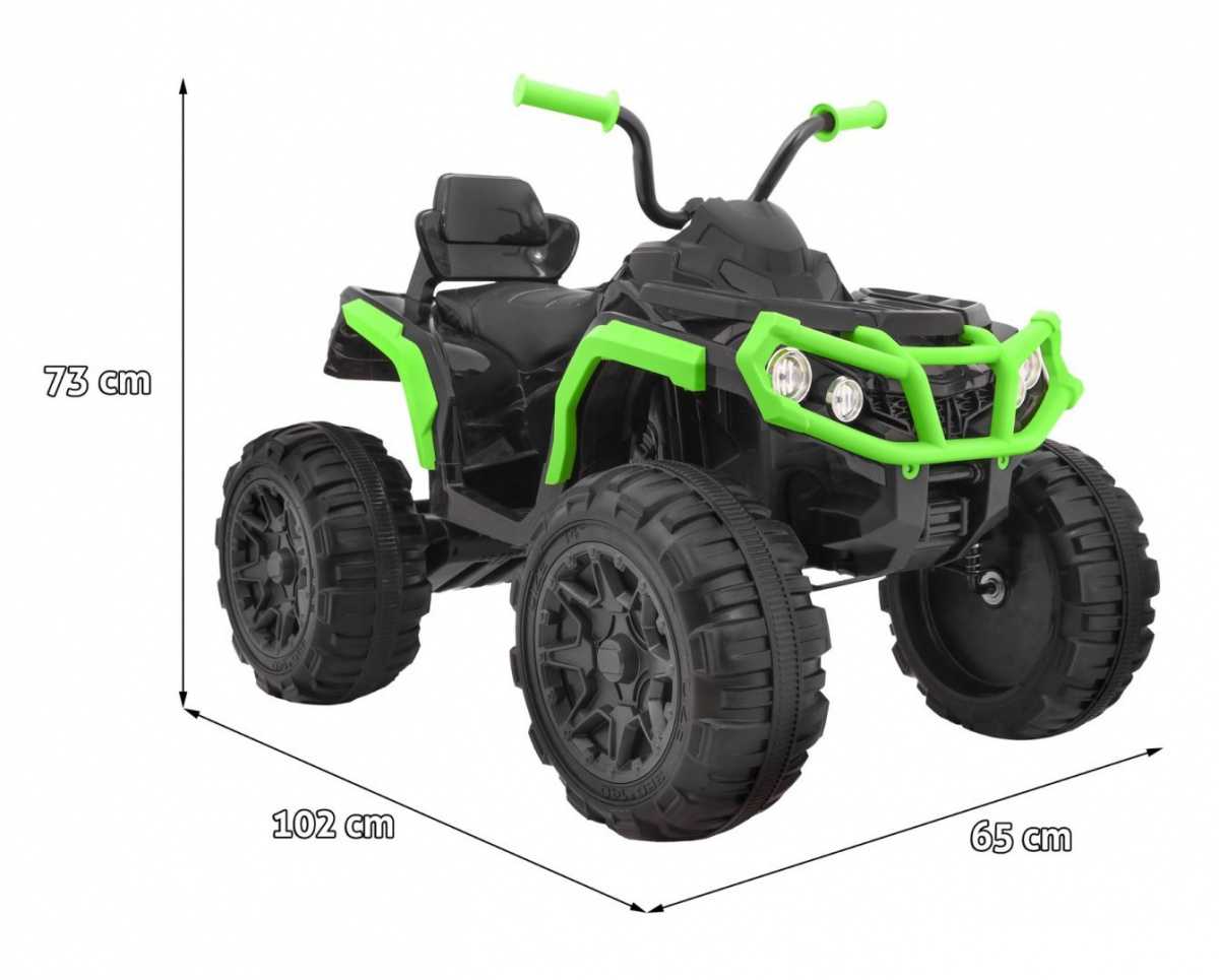 Keturratis Quad ATV 2, žalias - juodas