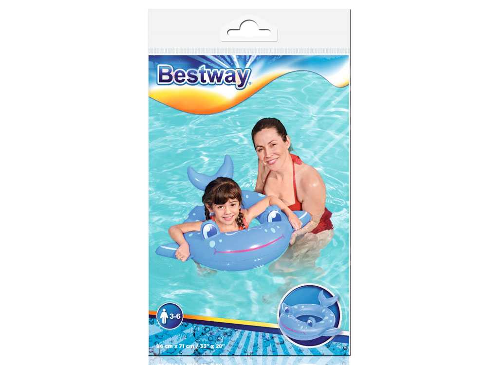 Pripučiamas plaukimo ratas Bestway, 84x71cm, mėlynas