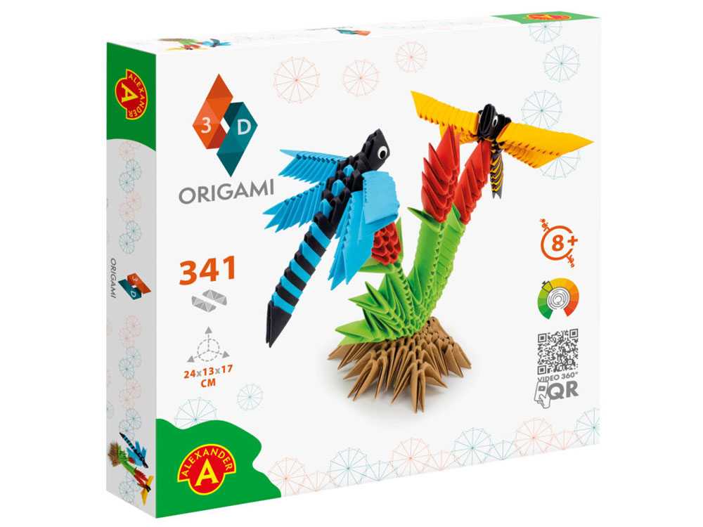 3D origami kūrybinis rinkinys, laumžirgis