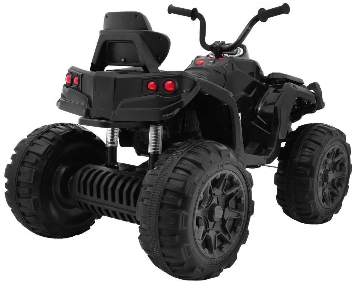 Vaikiškas keturratis Quad ATV, juodas
