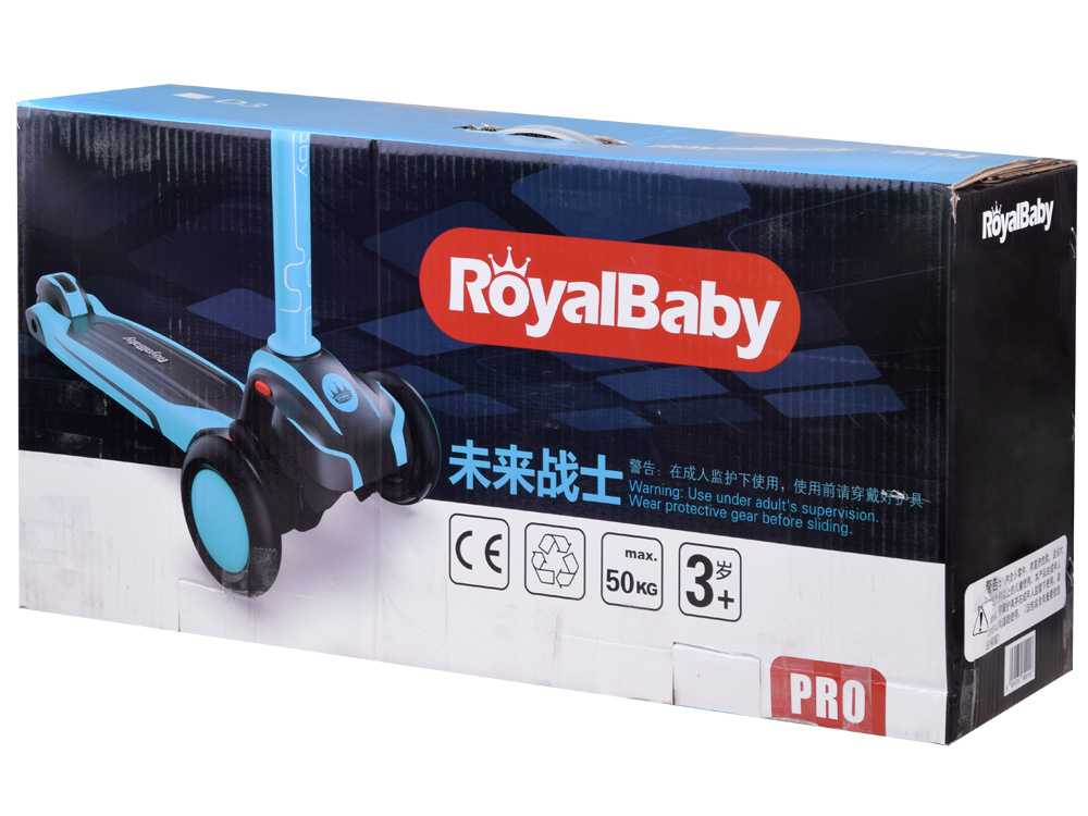 PRO RoyalBaby balansinis triratukas, mėlynas