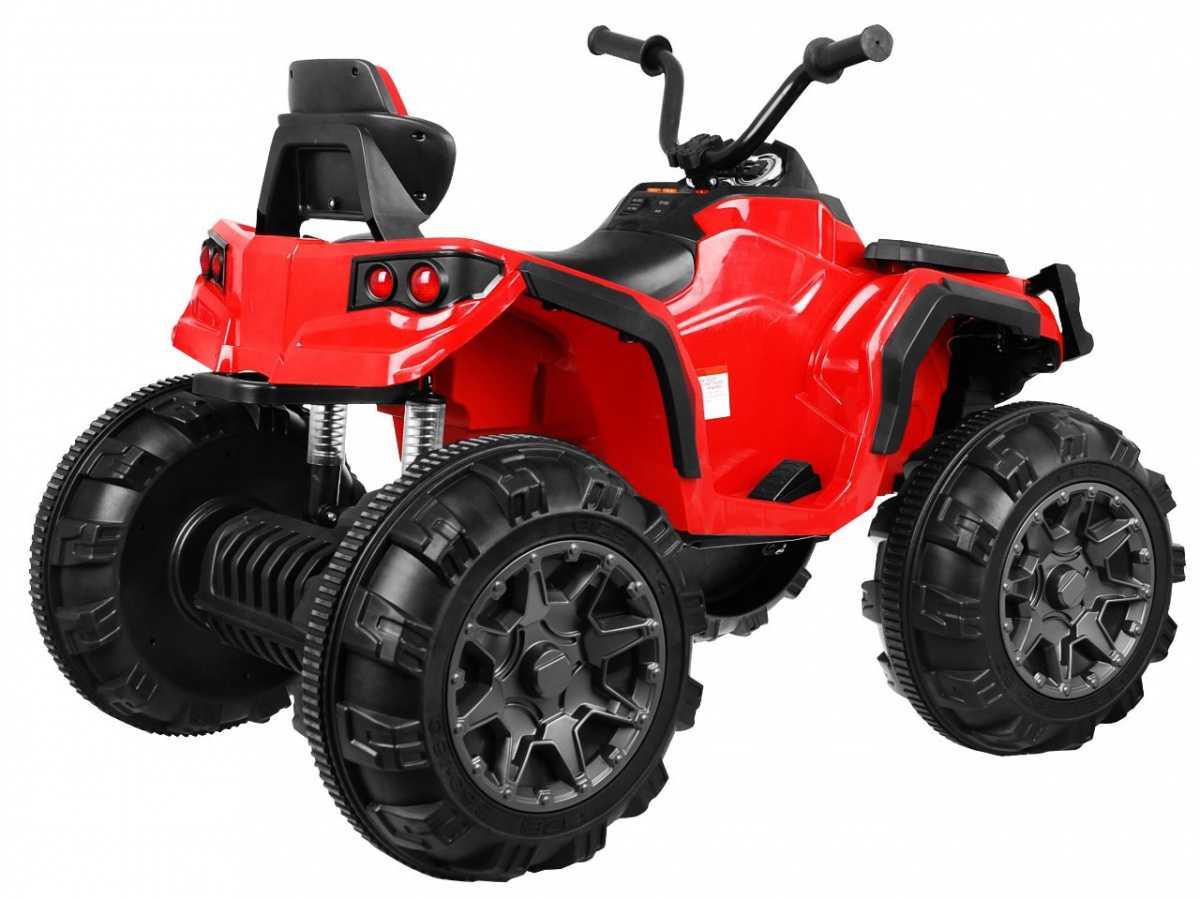 Vaikiškas keturratis Quad ATV, raudonas