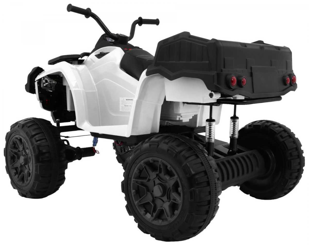 Vaikiškas keturratis Quad XL ATV, baltas